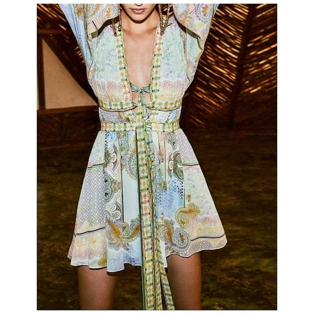 Alexis Tessie paisley print mini dress
